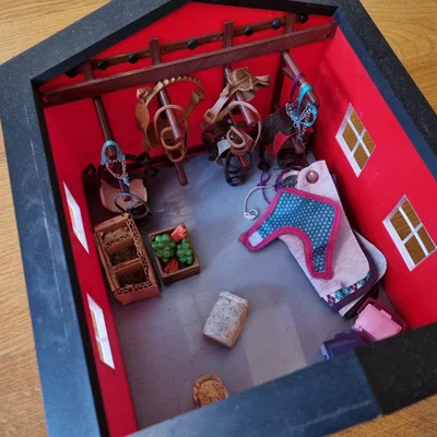 Phòng yên ngựa cho đồ chơi Schleich