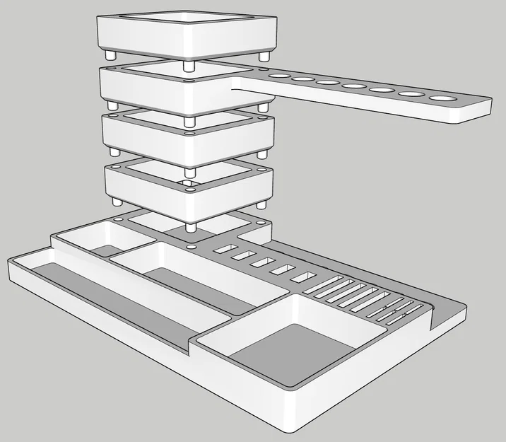 Khay Đựng Dụng Cụ Văn Phòng 3D - Thiết Kế Gọn Gàng Tiện Lợi - Image 4