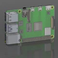 Mô hình 3D Raspberry Pi 4 kỹ thuật chính xác cho thiết kế case - Thumbnail 1