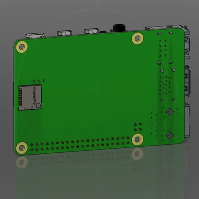 Mô hình 3D Raspberry Pi 4 kỹ thuật chính xác cho thiết kế case