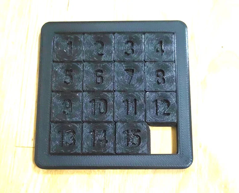 Sliding Puzzle 4x4 Print-in-Place (Xếp hình trượt 4x4 in liền khối) - Image 2