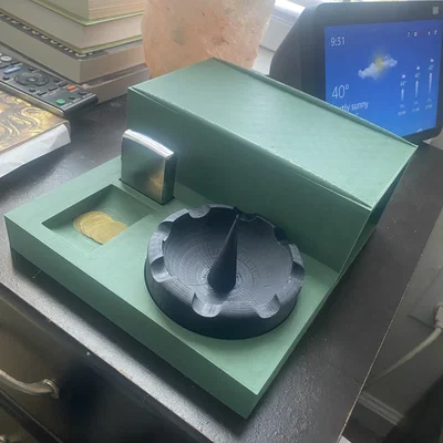 Gạt tàn thuốc 3D thông minh có chốt vệ sinh tẩu