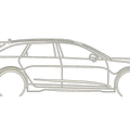 Tranh treo tường 3D Audi RS6 C8: Phụ kiện trang trí cho tín đồ xe hơi - Thumbnail 1