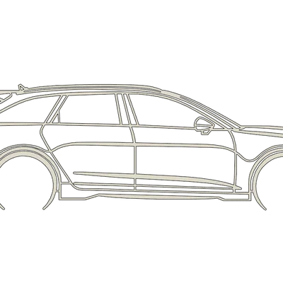 Tranh treo tường 3D Audi RS6 C8: Phụ kiện trang trí cho tín đồ xe hơi