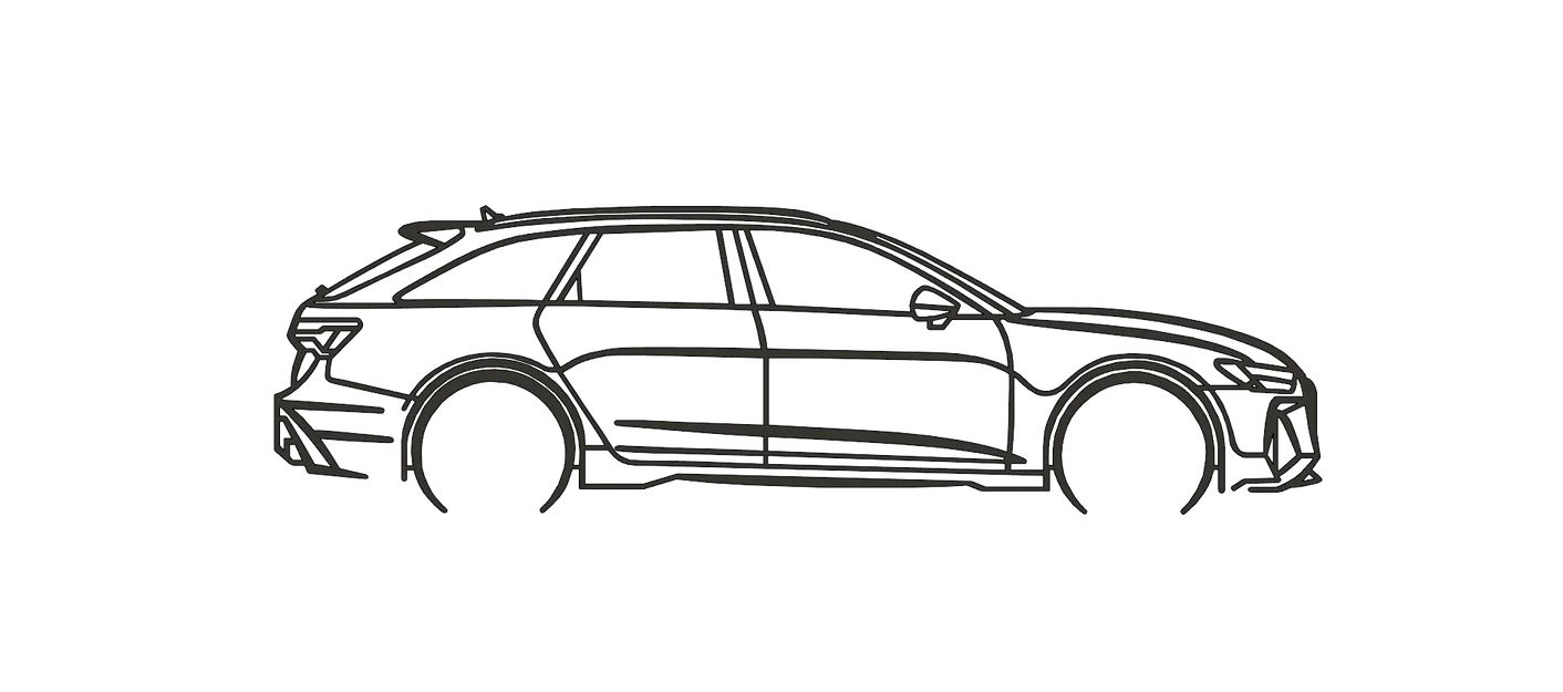 Tranh treo tường 3D Audi RS6 C8: Phụ kiện trang trí cho tín đồ xe hơi - Image 2