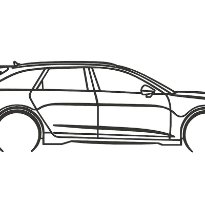 Tranh treo tường 3D Audi RS6 C8: Phụ kiện trang trí cho tín đồ xe hơi