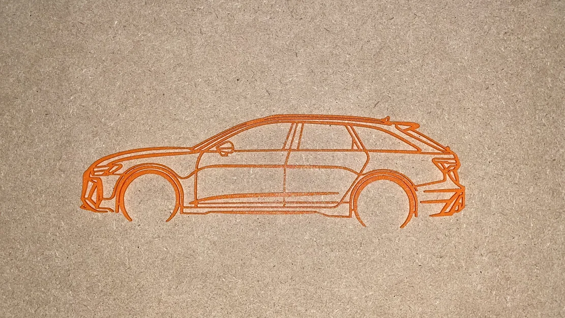 Tranh treo tường 3D Audi RS6 C8: Phụ kiện trang trí cho tín đồ xe hơi - Image 3