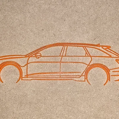 Tranh treo tường 3D Audi RS6 C8: Phụ kiện trang trí cho tín đồ xe hơi