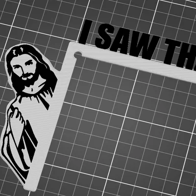 Mô hình trang trí tường Jesus I Saw That cực chất cho máy in 3D