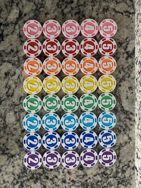 Poker Chips cho Ready Set Bet (hoặc game khác) - Image 1
