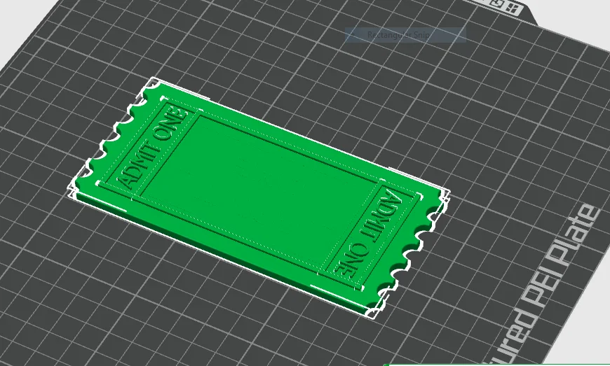 Mô hình vé vào cửa (Ticket) in 3D tùy chỉnh đẹp mắt - Image 1