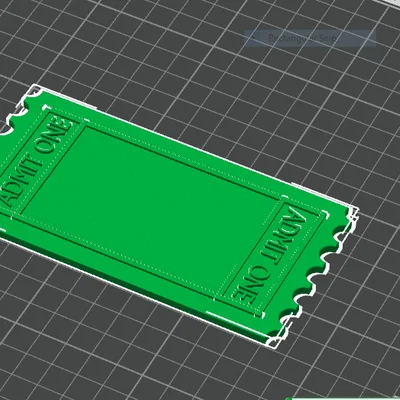 Mô hình vé vào cửa (Ticket) in 3D tùy chỉnh đẹp mắt