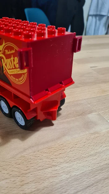 Cửa/Dốc Duplo Horse Trailer 1x4 có tay nắm – cửa sau Mack - Image 4