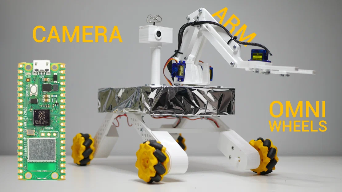Mini Mars Rover (Pico) – Nền tảng robot giáo dục điều khiển WiFi - Image 2