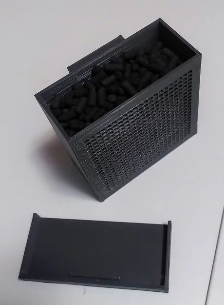 Lọc khí quạt xả Creality K1 dạng parametric cho than & cartridge mọi cỡ (OpenSCAD) - Image 2