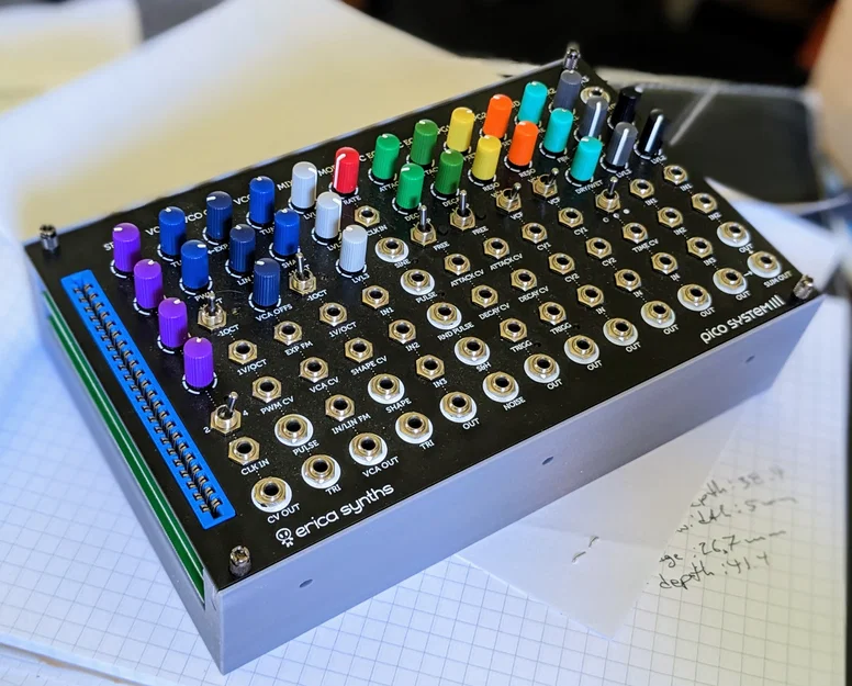 Case Eurorack Pod 42HP Complete (3U) – ghép ngang/dọc - Image 3