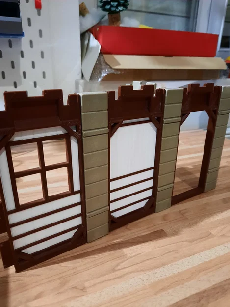 Bộ mảnh ghép nhà kiểu Steck cho mô hình lâu đài Playmobil - Image 1