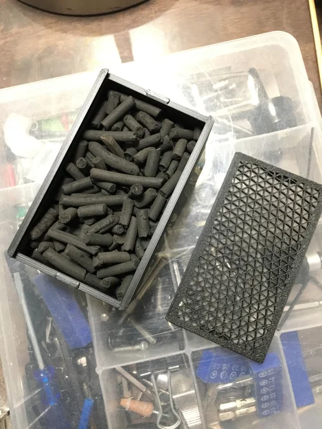 Hộp lọc than hoạt tính cho quạt buồng in Bambu Lab X1C (refillable) - Image 1