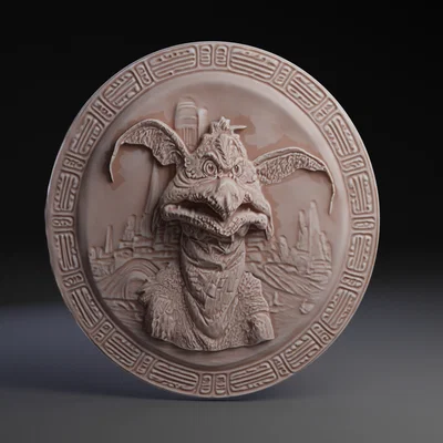 Mô hình phù điêu 3D Salacious B. Crumb (Star Wars) chất lượng cao