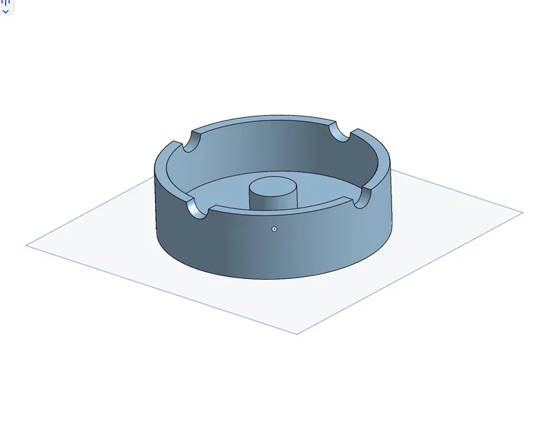 Gạt tàn thuốc lá 3D thiết kế tối giản đường kính 10cm - Image 1