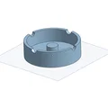 Gạt tàn thuốc lá 3D thiết kế tối giản đường kính 10cm - Thumbnail 1