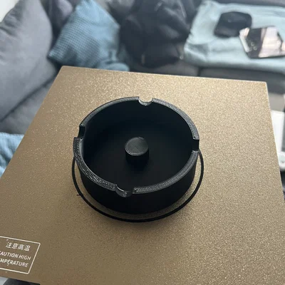 Gạt tàn thuốc lá 3D thiết kế tối giản đường kính 10cm