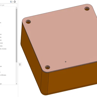 Project Box Template – Mẫu hộp dự án parametric trên OnShape