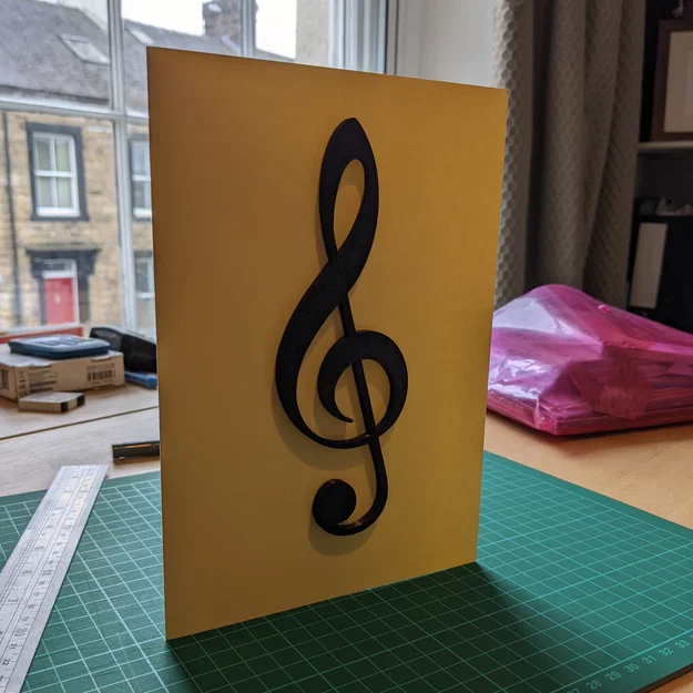 Mô hình khóa Sol (Treble Clef) trang trí và làm quà tặng độc đáo - Image 1