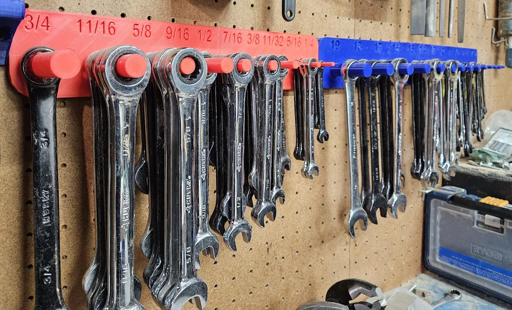 Kệ Treo Cờ Lê Vòng Miệng (SAE/Metric) Treo Tường - Nhiều Cây Cùng Size - Image 4