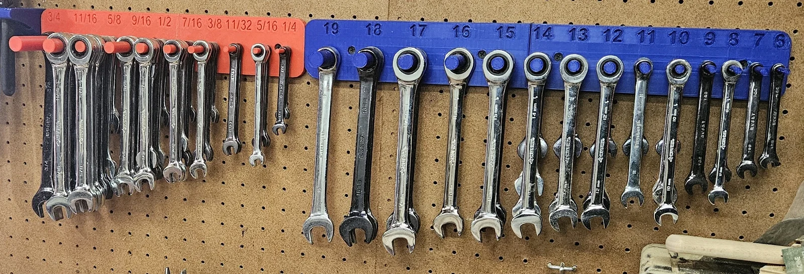 Kệ Treo Cờ Lê Vòng Miệng (SAE/Metric) Treo Tường - Nhiều Cây Cùng Size - Image 5