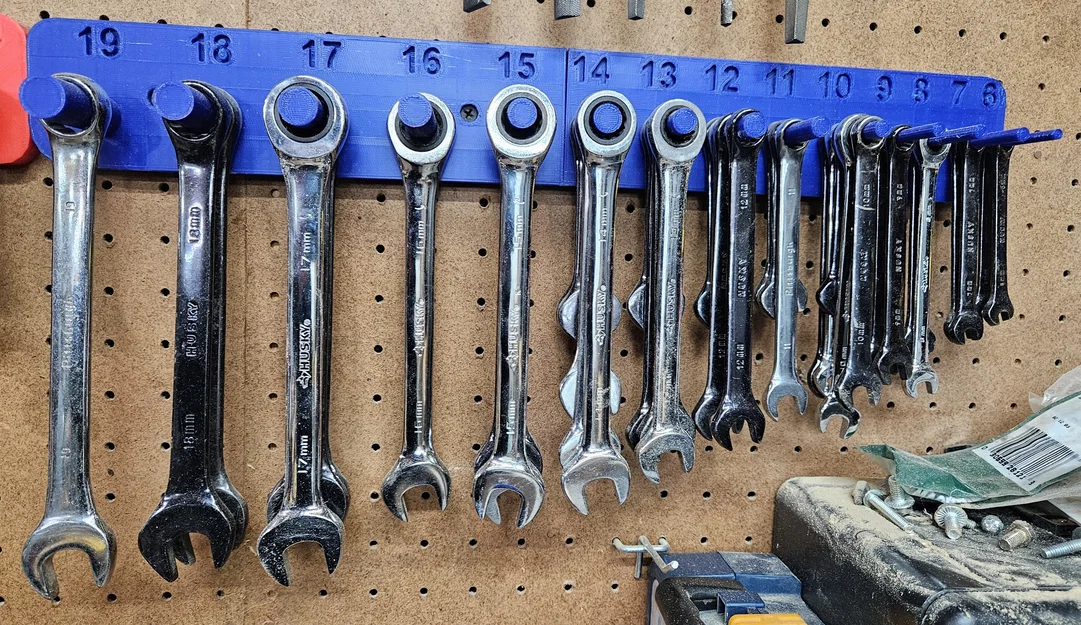 Kệ Treo Cờ Lê Vòng Miệng (SAE/Metric) Treo Tường - Nhiều Cây Cùng Size - Image 6