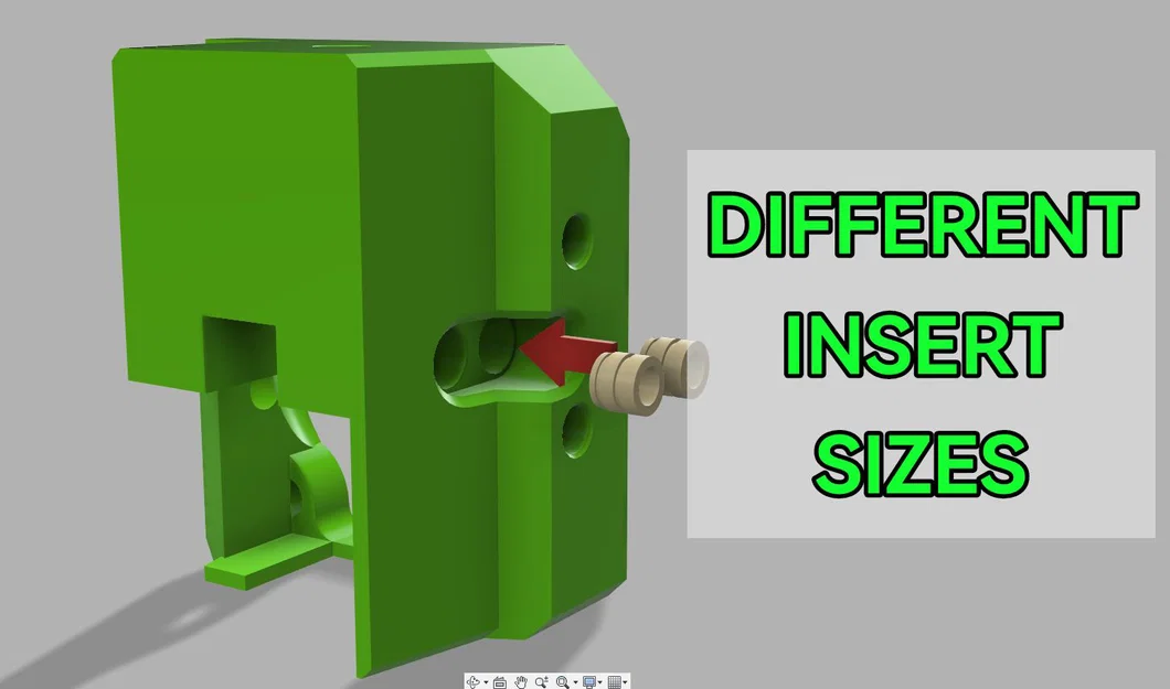 Ngàm gắn Hotend Bambu Lab cho hệ thống EVA 3 có tùy chọn Insert - Image 1