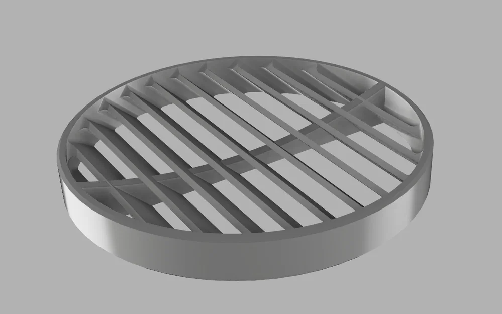 Nắp thông gió tròn 45 độ tùy chỉnh kích thước (STL File) - Image 3