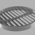 Nắp thông gió tròn 45 độ tùy chỉnh kích thước (STL File) - Thumbnail 3