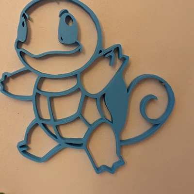 Mô hình treo tường Squirtle Pokemon - Thiết kế in 3D cực đẹp