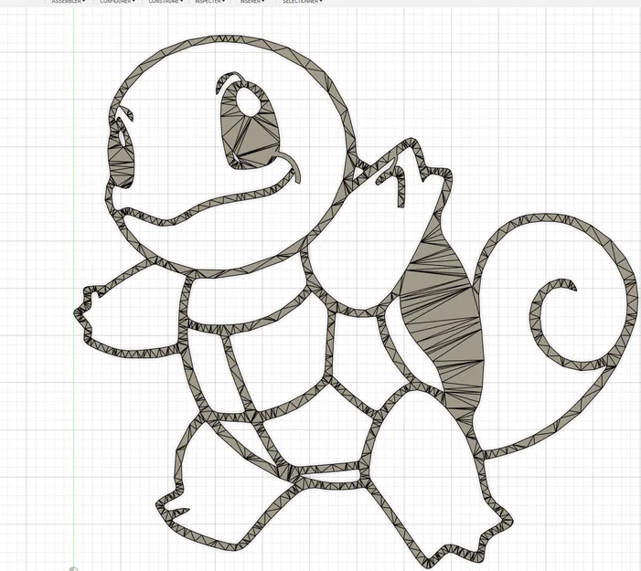Mô hình treo tường Squirtle Pokemon - Thiết kế in 3D cực đẹp - Image 2