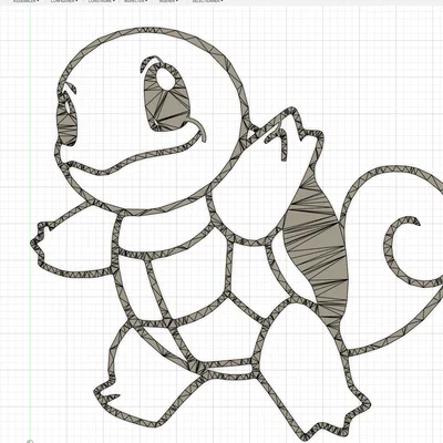 Mô hình treo tường Squirtle Pokemon - Thiết kế in 3D cực đẹp