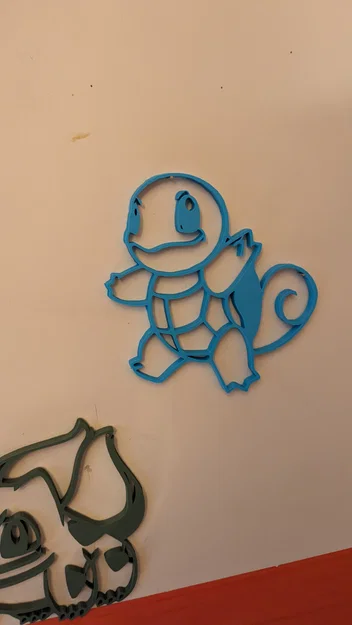 Mô hình treo tường Squirtle Pokemon - Thiết kế in 3D cực đẹp - Image 3
