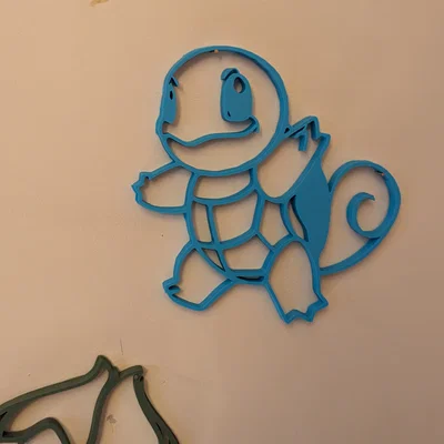 Mô hình treo tường Squirtle Pokemon - Thiết kế in 3D cực đẹp