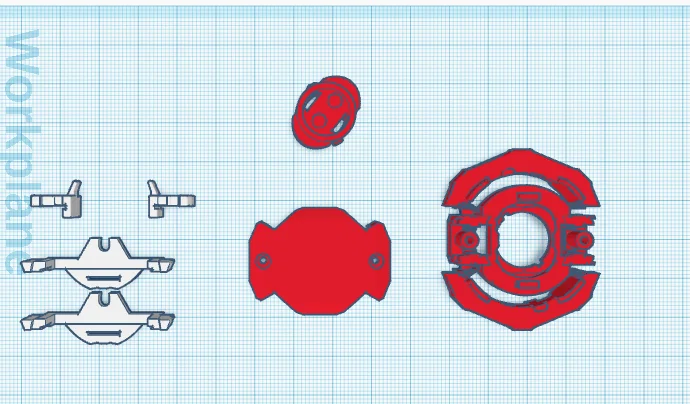 Core lõi Beyblade DB Dual Spin - Tự in linh kiện tùy chỉnh - Image 1