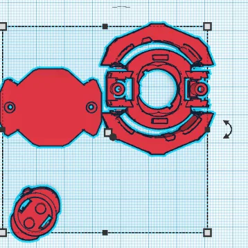 Core lõi Beyblade DB Dual Spin - Tự in linh kiện tùy chỉnh