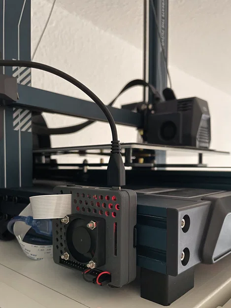 Vỏ Raspberry Pi 3A+ kèm mount gắn thanh nhôm định hình 4040/2040 - Image 1