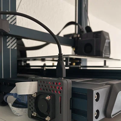 Vỏ Raspberry Pi 3A+ kèm mount gắn thanh nhôm định hình 4040/2040