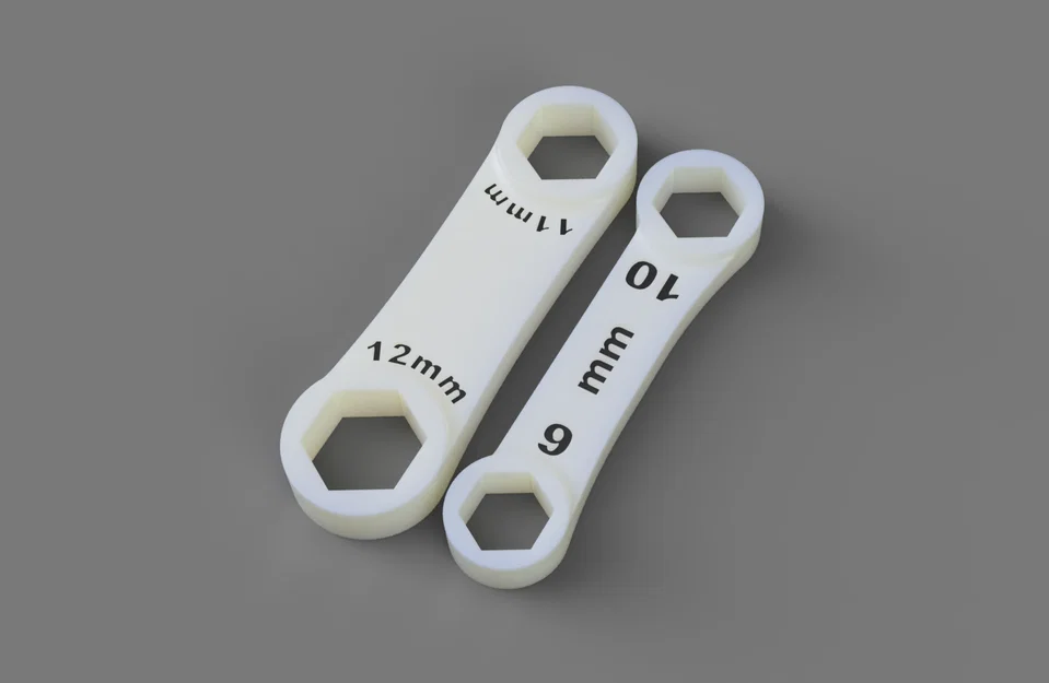 Bộ cờ lê hai đầu hệ mét in 3D (3-20mm) tiện dụng và chắc chắn - Image 1