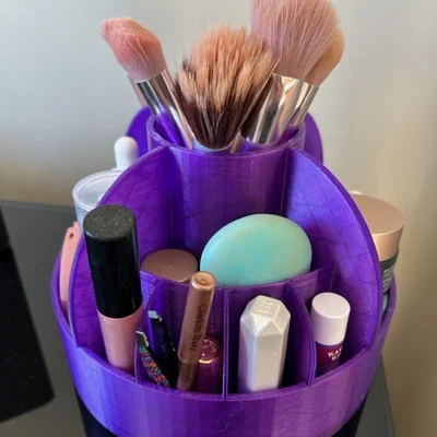 Khay Đựng Đồ Trang Điểm Xoay (Spinning Makeup Organizer)