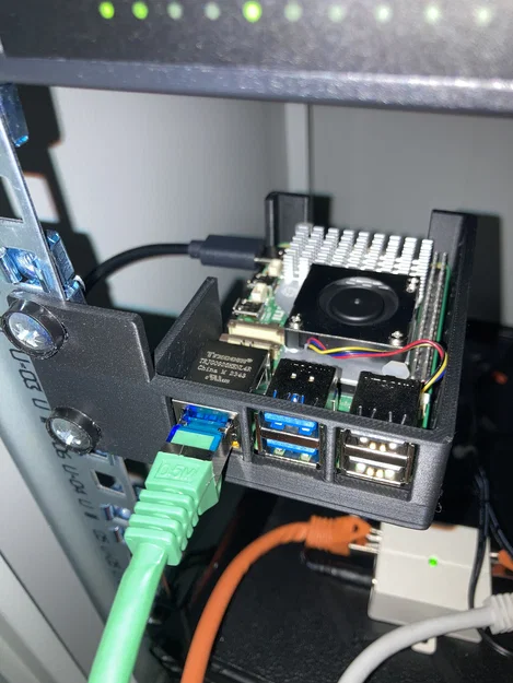 Giá đỡ gắn rack 19" cho Raspberry Pi 5 (Rack mount) - Image 1