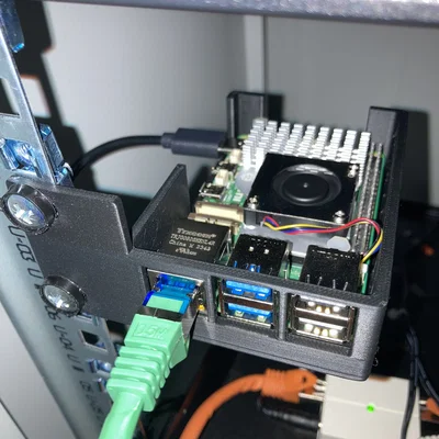Giá đỡ gắn rack 19" cho Raspberry Pi 5 (Rack mount)