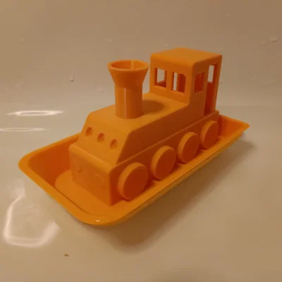 Đồ chơi tàu hỏa nổi Locomotive-Ship cho bé in 3D
