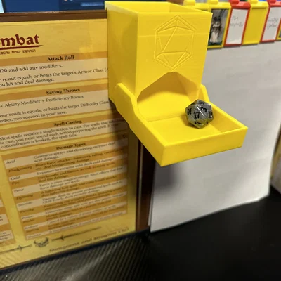 DM Screen Dice Tower (Tháp đổ xúc xắc kẹp DM Screen)