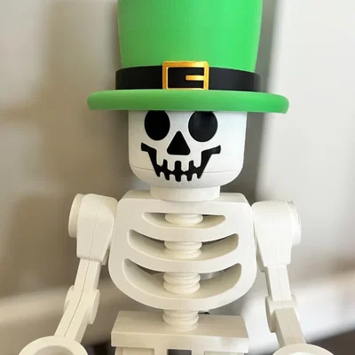 Nón Leprechaun cho Mega Lego-Like Skeleton (tỉ lệ 10:1)